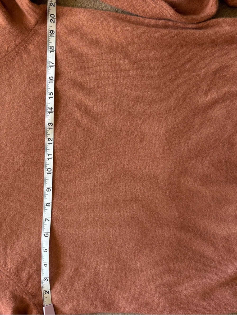 NakedCashmere Rust Sweater with Ribbed Neckline - Picture 8 of 12